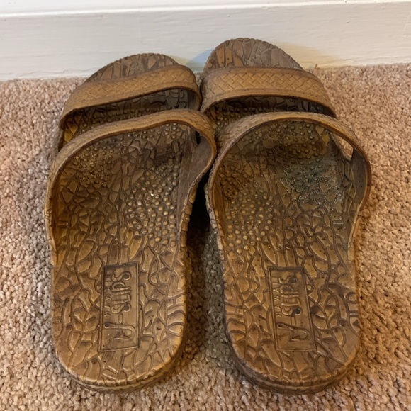 Pali Hawaii J Slips Brown “Coconut” Unisex Slide On Sandals Women’s 8/Men’s 6.5 - Picture 5 of 8